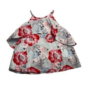 Janie and Jack Floral Tiered Swing Tank Size 4 Years